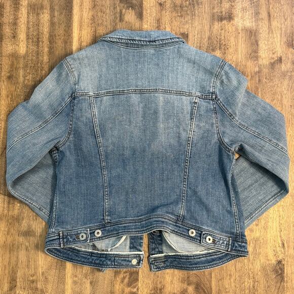 Pilcro and the Letterpress Anthropologie Embellished Denim Jean Jacket Size XL - Picture 12 of 12